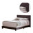 Clu Faux Leather Upholstered Queen Panel Bed Brown-39758391-28453079