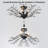 Jamei 5-Light Vintage Crystal Branch Semi-Flush Mount Ceiling Light-446544089