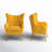 Avianna 29.25'' Wide Tufted Velvet Wingback Chair-1150443707