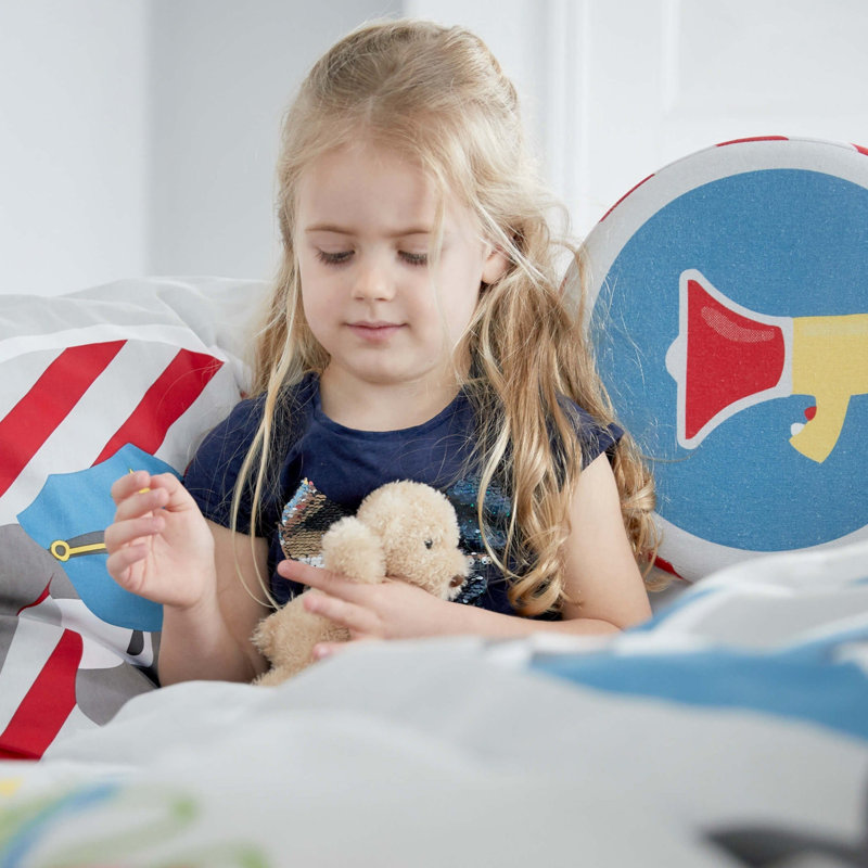 Little Heroes Cotton Duvet Cover Set with Pillowcases