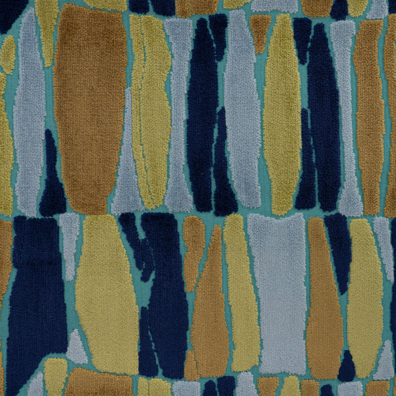 Twiggy-Society Cut Velvet Upholstery Fabric, Seashore