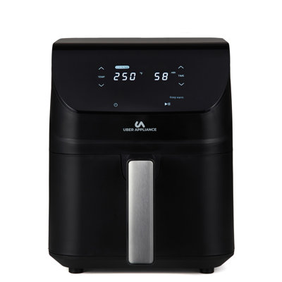 Friteuse à air numérique de luxe 5 pintes Uber Appliance - Céramique antiadhésive sans PFOA / PTFE