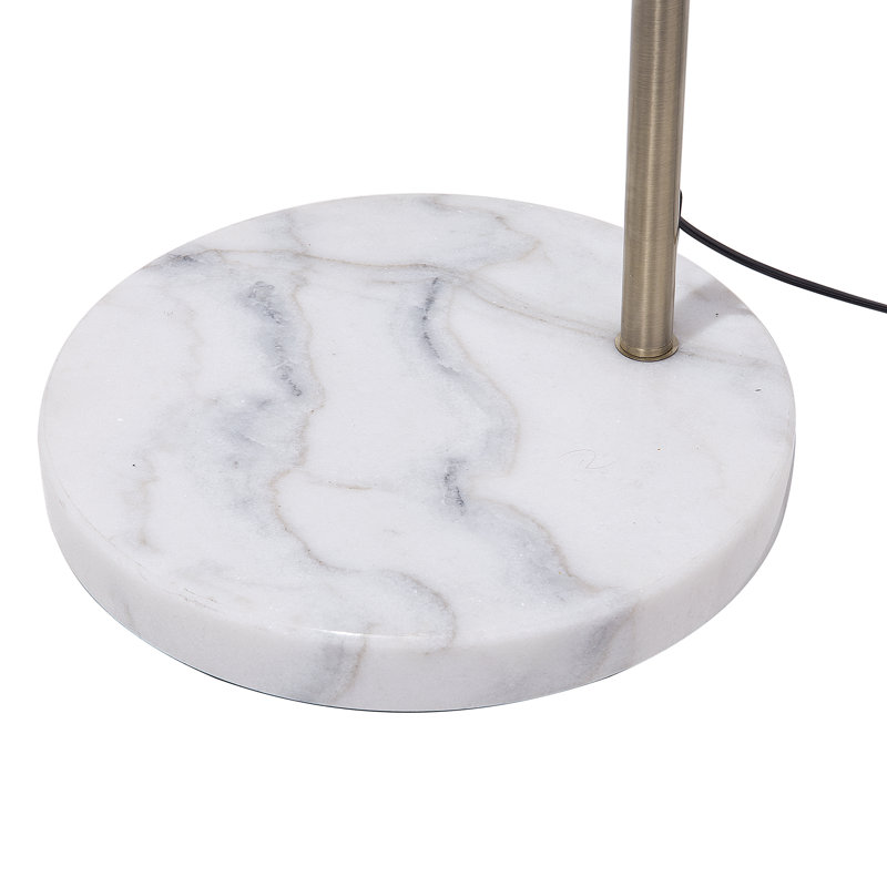 Aanya 210cm Arched Floor Lamp, Brass