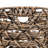 Lattice Bohemian Coastal Handwoven Water Hyacinth Rope Nesting Baskets with Handles, Brown (Set of 3)-130289309