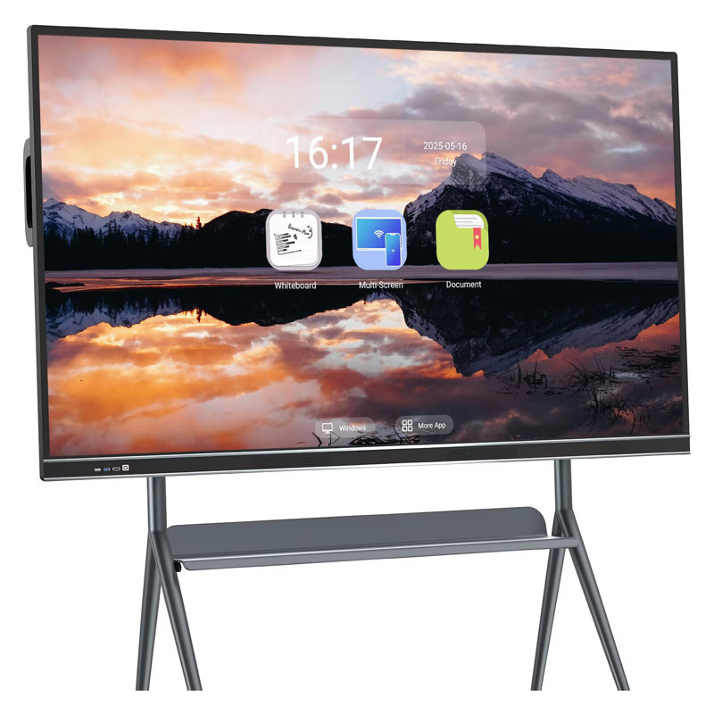 Écran de conférence multi-tactile JYXCN 75 ", écran divisé, UHD 4K