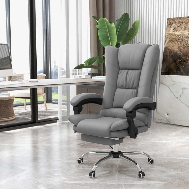 Chaise de bureau Vinsetto Vibration Massage, Gris