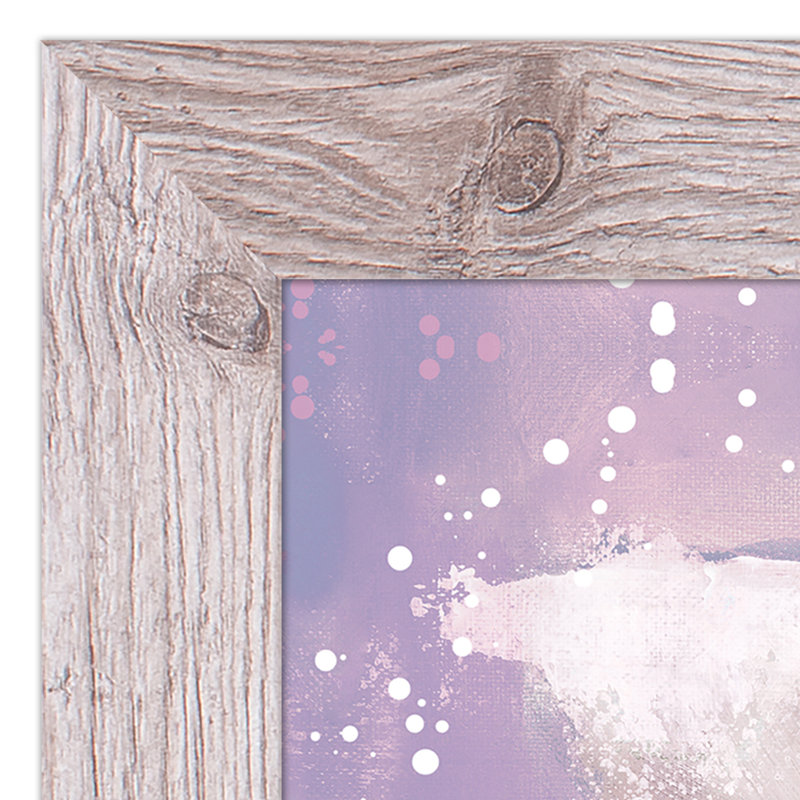 «Purple Butterfly», reproduction encadrée, H 20 po x l 24 po x P 0,75 po, Blanc