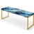 Coastal Blue Elegant Marble Shore