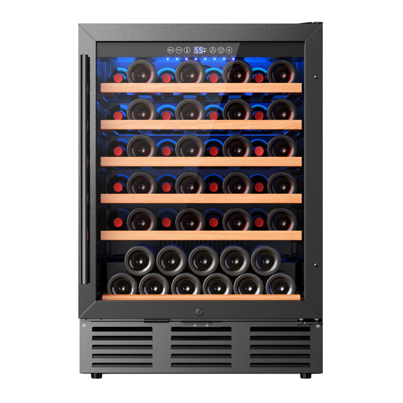 Simzlife 51 Bottles Freestanding Wine Cooler Freestanding/Built-In/Under Counter