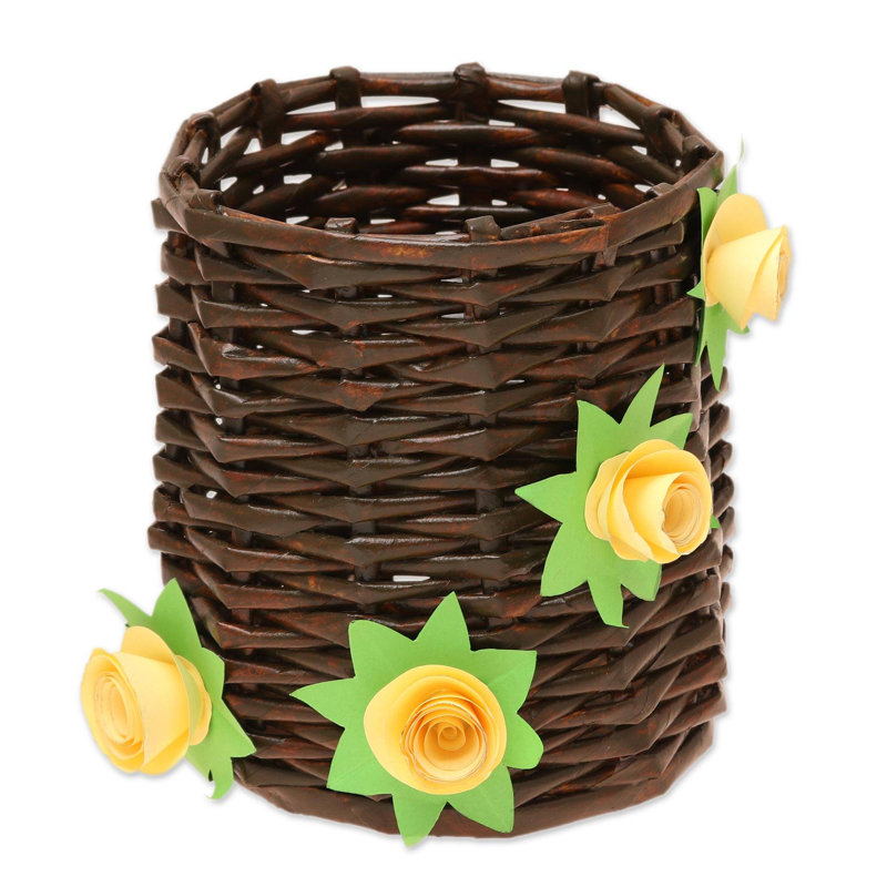 Panier en carton de gloire floral