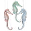 6" Pearl Beaded Seahorse Ornament