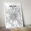 Milan City Map - No Frame Print-1800072069