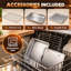 HOMCOM Toaster Oven with Rotisserie