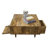 Hand-crafted Sunburst Coffee Table With Storage