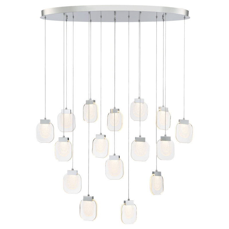 Lustre 16 lumières à DEL 44 po