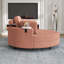 Fauteuil demi-tonneau avec repose-pieds avec rangement-114374391