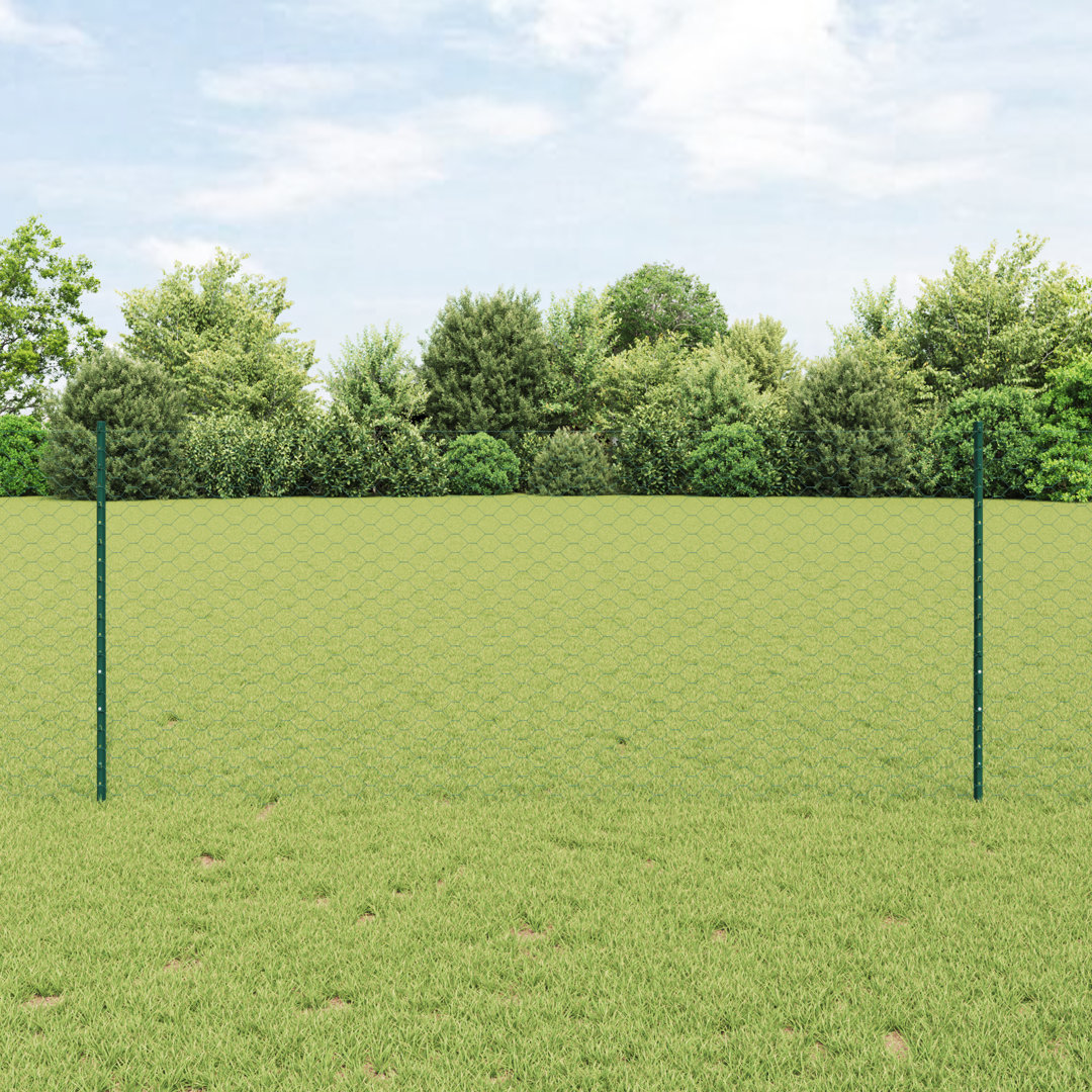 Fence with Post Segment Outdoor Barrier Garden Terrace Divider Boundary