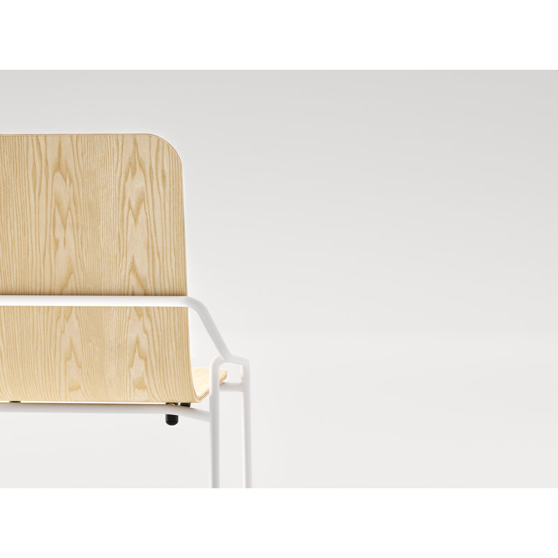 Dupont 18.5'' H Stacking Side Chair, Ash