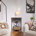 Plateau de table brun / base grise