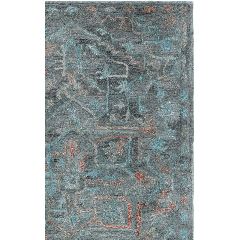 Sidea Tufted Performance Performance Oriental Rug, Rectangle 6' x 9'