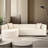 Modular L-Shaped Sofa With Throw Pillows-1761643324
