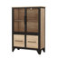 Armoire de rangement moderne avec 4 portes en fer et tablette réglable-1277451089
