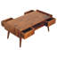 Table basse surélevée en châtaignier