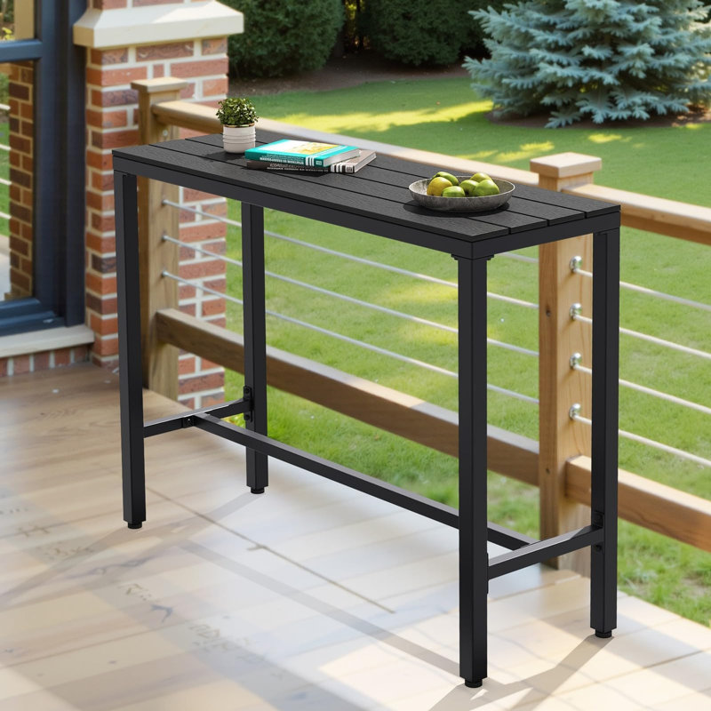 Table bistro rectangulaire avec plateau imperméable, 43"