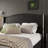 Queen Size PU Leather Upholstered Platform Bed, Headboard With Wingback And Metal Bar Accents, No Box Spring Required-1706076554