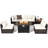 Audris 5 - Person Patio Conversation Set with Cushions-725287723