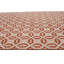Lover's Knot Coverlet II Geometric Area Rug 7'6 x 9'6 in Rust