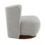 Fauteuil d'appoint en tweed Lisa
