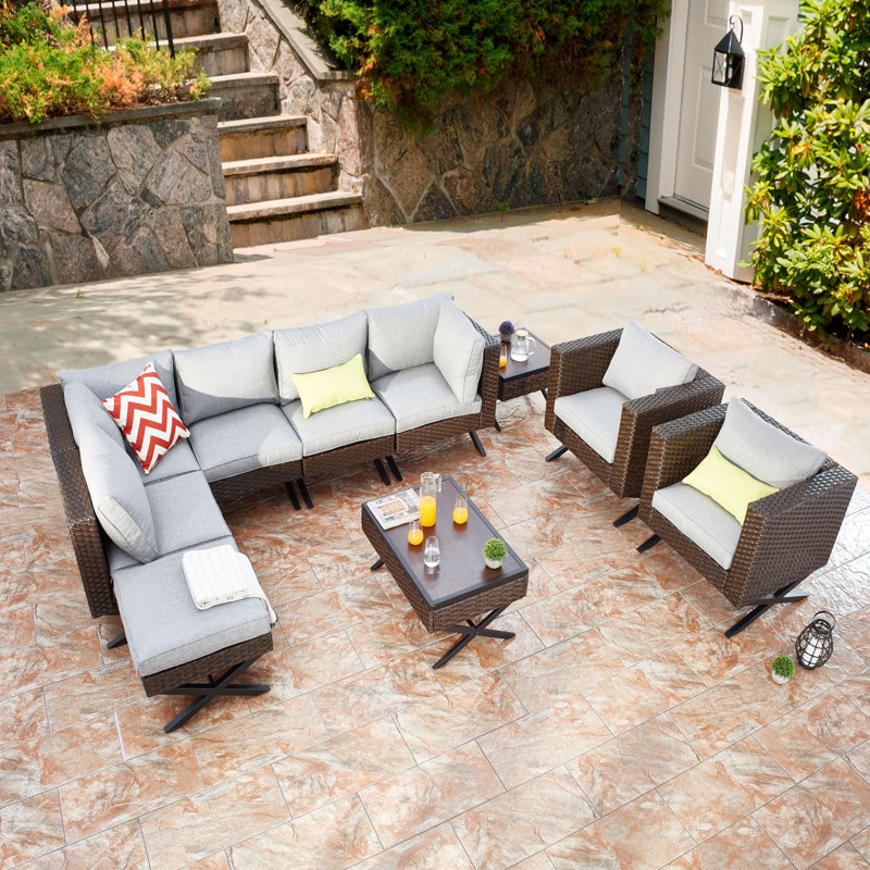 Boydston 6 - Person Patio Conversation Set with Cushions
