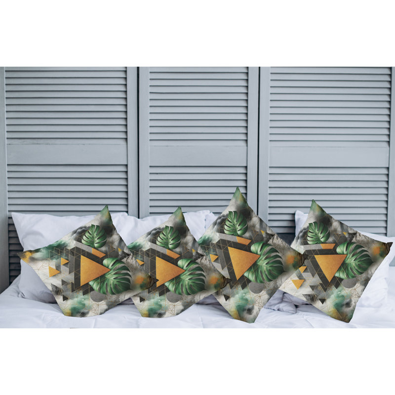 Fabric Reversible Throw Pillow, 18"H x 18"W