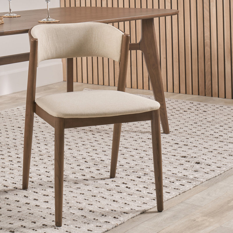 47cm H Polyester Blend Upholstered Upholstered Back Accent in Brown