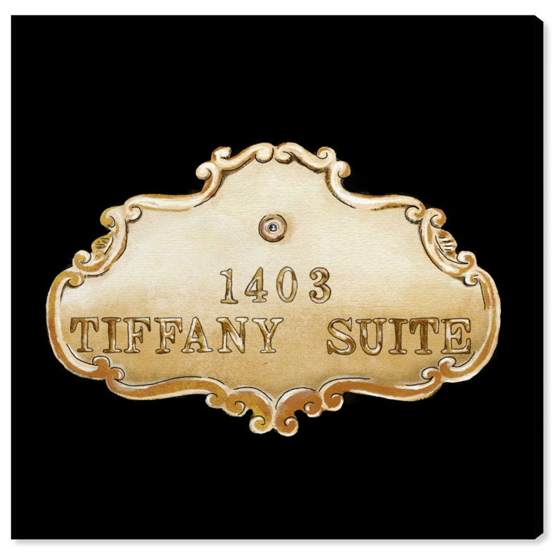 «Tiffany Suite Luxe Noir», impression sur toile, H 40 po x l 40 po x P 1,5 po