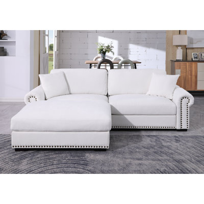 Canapé modulaire 91 "avec causeuse et repose-pieds mobile