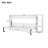 White Twin Murphy Bed with Integrated Bookshelf, Space Saving Wall Cabinet Bed