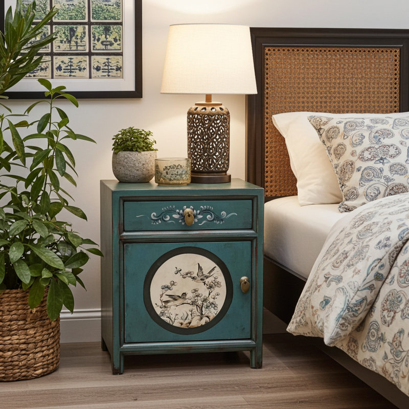 Absolom Side Table, Green