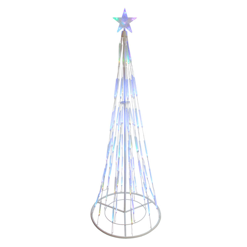 Décoration de Noël d'extérieur Cone Tree, H 72 po x l 28 po x p 28 po