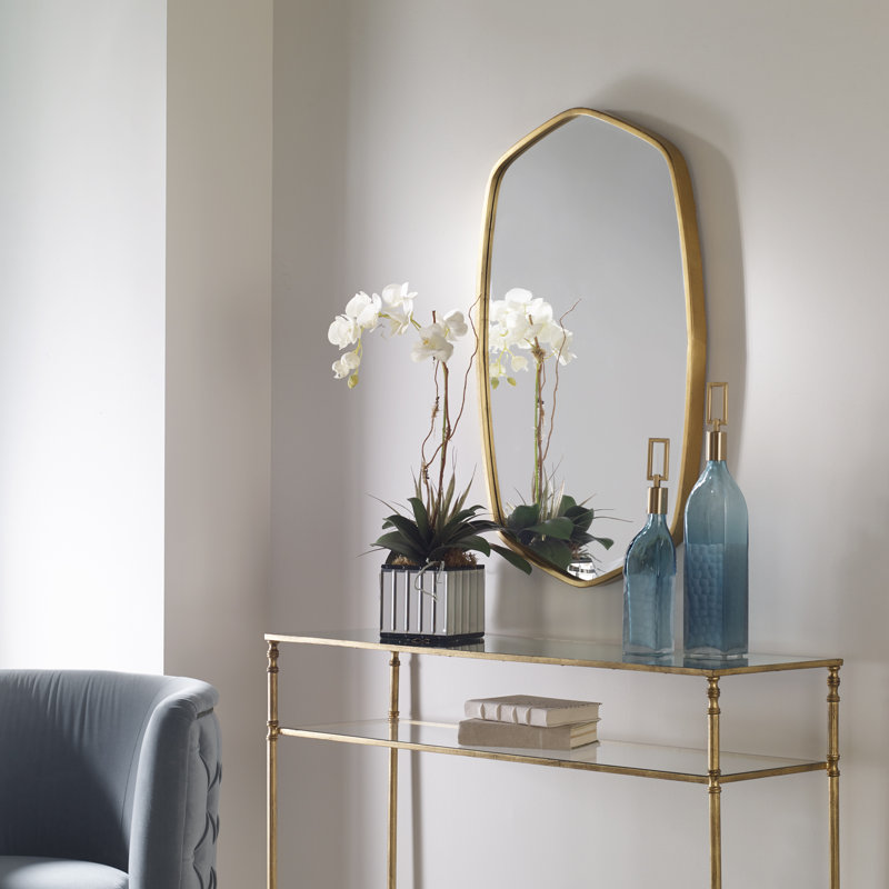 AllModern Luco Asymmetrical Metal Wall Mirror & Reviews | Wayfair