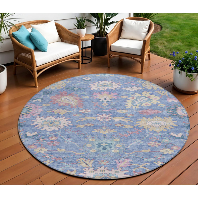 Tapis d'intérieur rond 8 pi