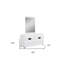  30 po superbe commode blanche ultrabrillante