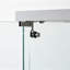 32.17 " W Glass Curio Cabinet