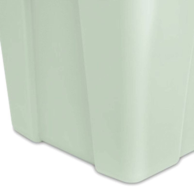 Sterilite 20 Gal Latch Tote Home Storage Organizer Bin w/ Handles, Mint, 6-Pack