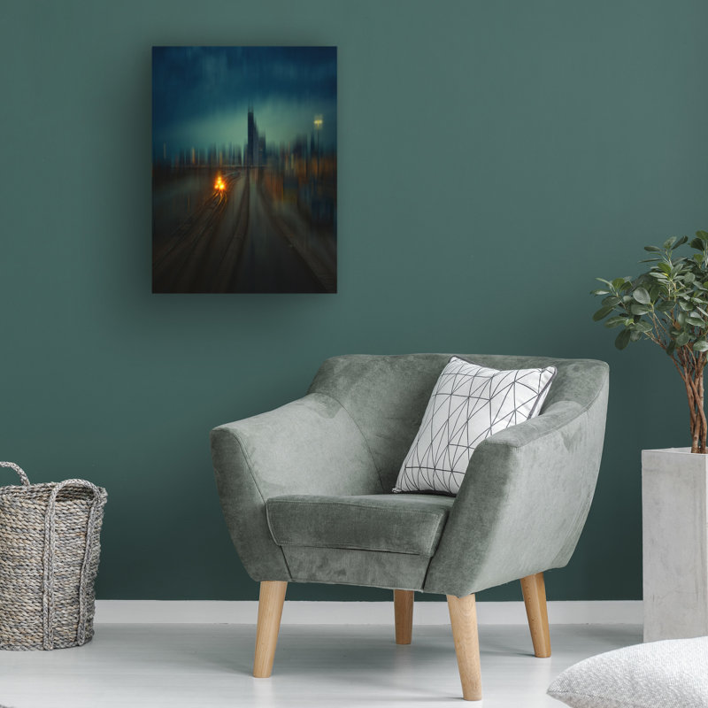 Art sur toile, "YU Cheng Chicago", H 14 po x l 19 po