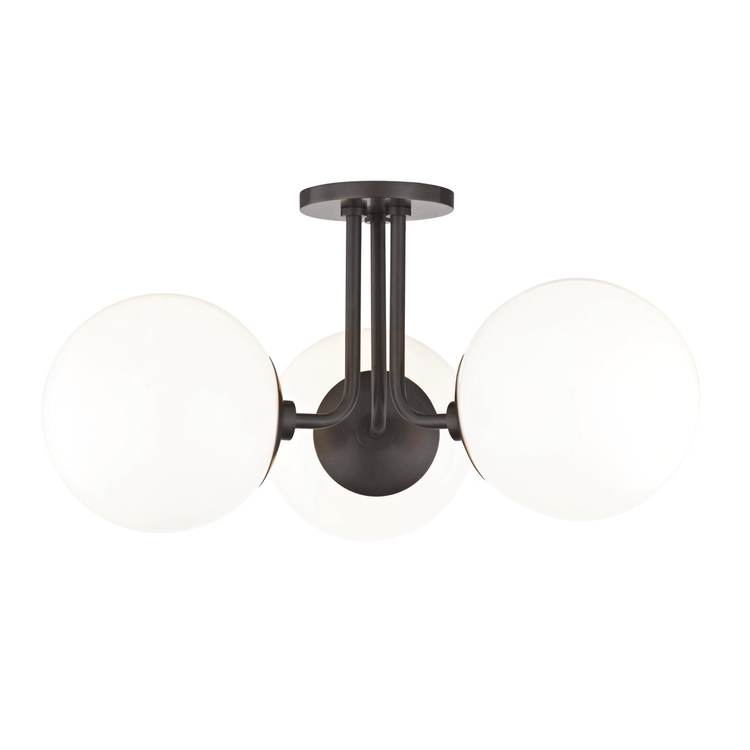 Luna Glass Semi Flush Mount AllModern Fixture 