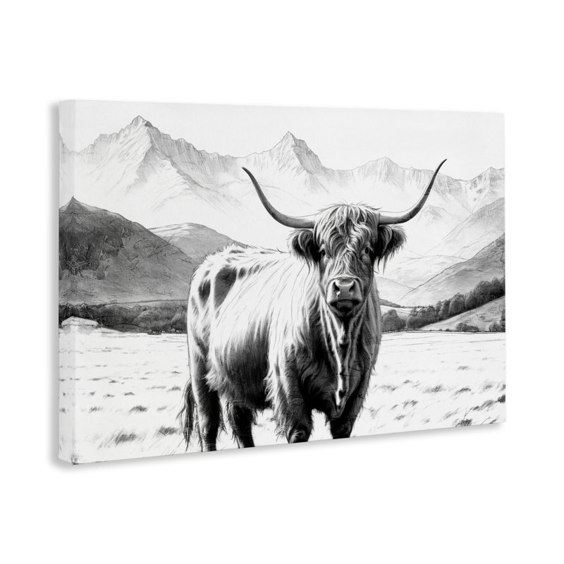 Art mural sur toile Highland, H 20 po x l 30 po