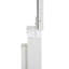 Meuble-lavabo à tiroir de 29,2 po avec tabouret rembourré à gauche, centrale électrique 2 AC + 2 intégrée, support pour sèche-cheveux, très grand miroir à DEL tactile tricolore et luminosité réglable, pour les petits