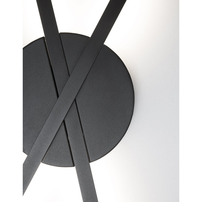 LED Wallchiere, Black